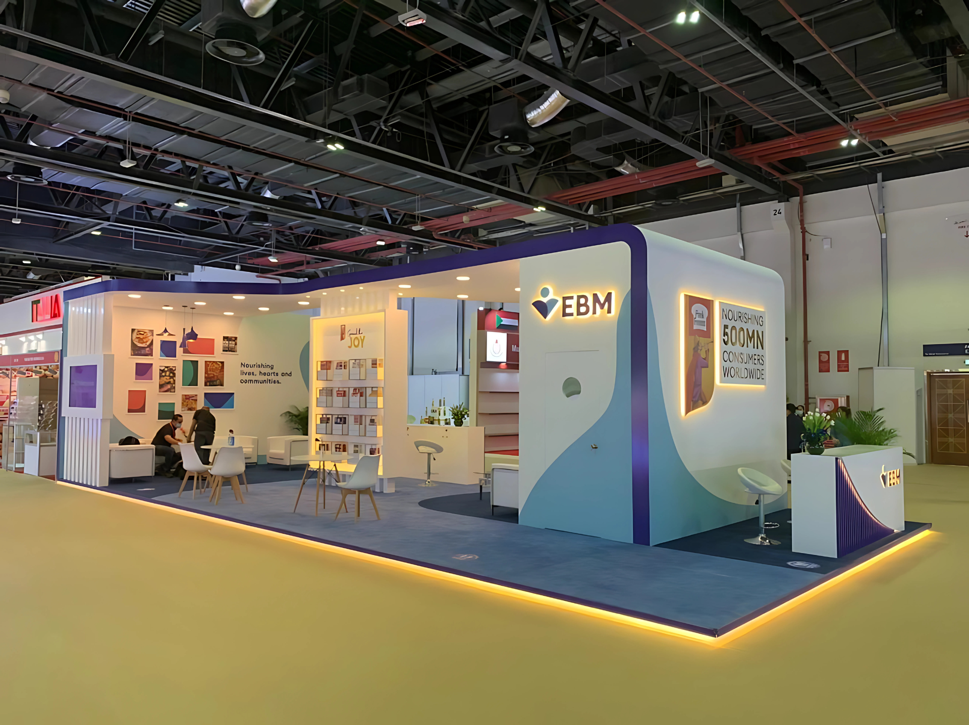 Case Study: EBM Exhibition Stand Design by New Royal Advertising LLC – Best Exhibition Stand Builders in Dubai