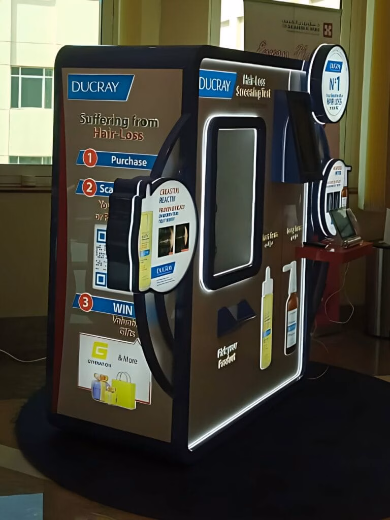 Interactive Hair-Loss Screening Kiosk for DUCRAY