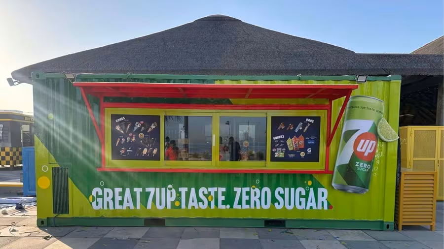 Large format print installation by New Royal Advertising