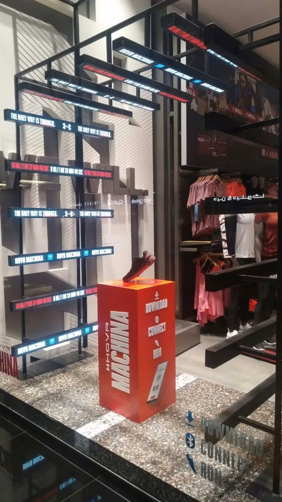 Under Armour HOVR Machina POS display by New Royal Advertising