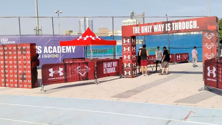 Large format print installation by New Royal Advertising
